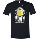 T-Shirts Black / X-Small Cute Astronaut Men's Semi-Fitted Softstyle