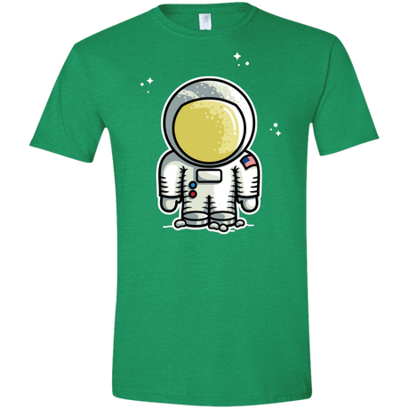 T-Shirts Heather Irish Green / S Cute Astronaut Men's Semi-Fitted Softstyle