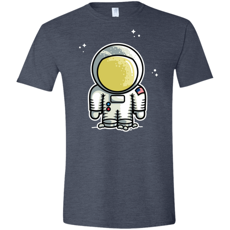 T-Shirts Heather Navy / S Cute Astronaut Men's Semi-Fitted Softstyle