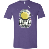 T-Shirts Heather Purple / S Cute Astronaut Men's Semi-Fitted Softstyle