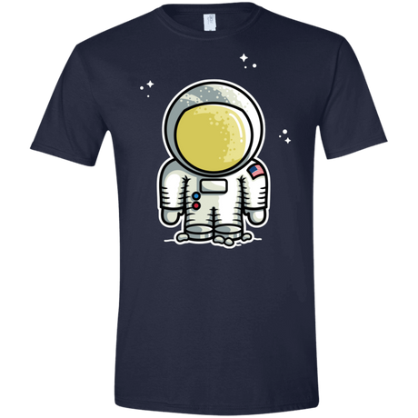 T-Shirts Navy / X-Small Cute Astronaut Men's Semi-Fitted Softstyle