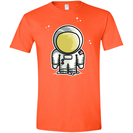 T-Shirts Orange / S Cute Astronaut Men's Semi-Fitted Softstyle