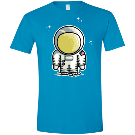 T-Shirts Sapphire / S Cute Astronaut Men's Semi-Fitted Softstyle