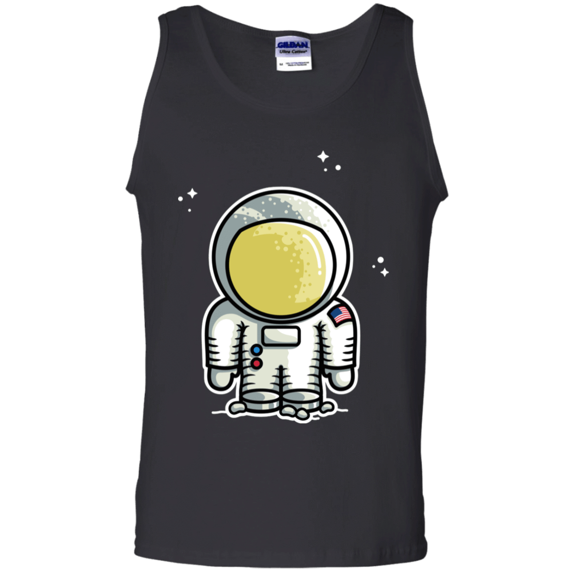 T-Shirts Black / S Cute Astronaut Men's Tank Top