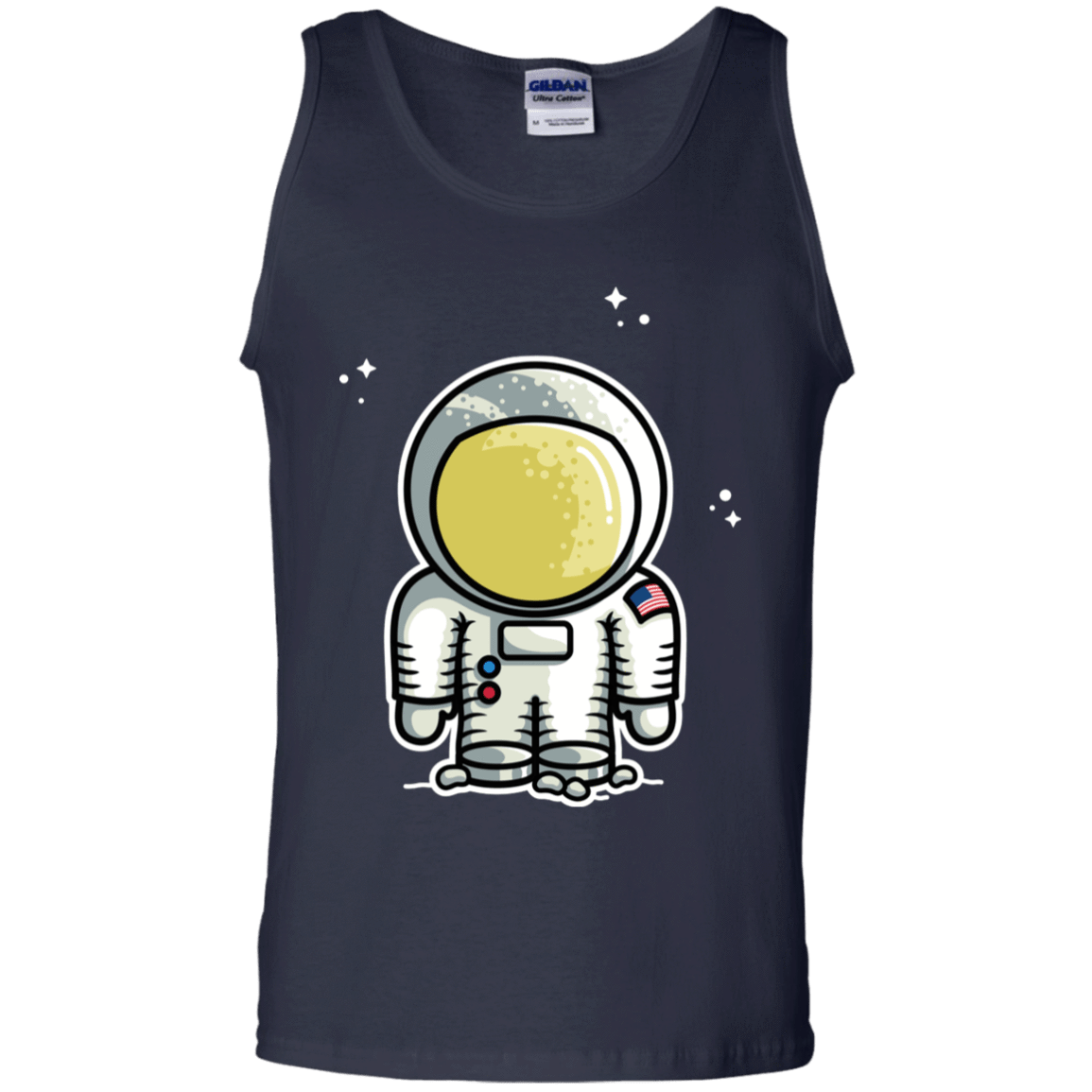 T-Shirts Navy / S Cute Astronaut Men's Tank Top