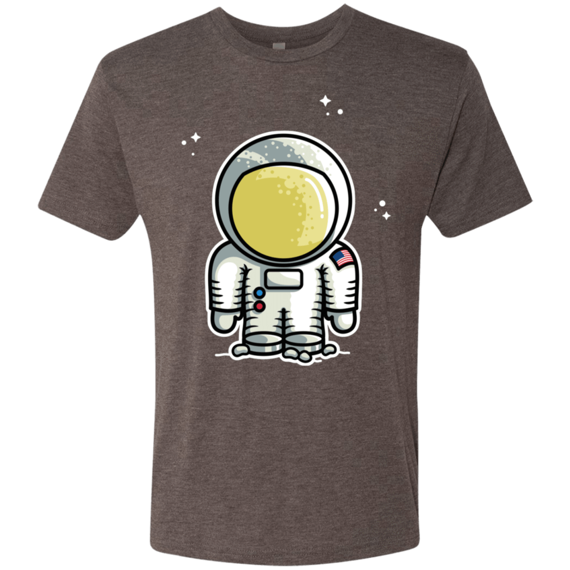 T-Shirts Macchiato / S Cute Astronaut Men's Triblend T-Shirt