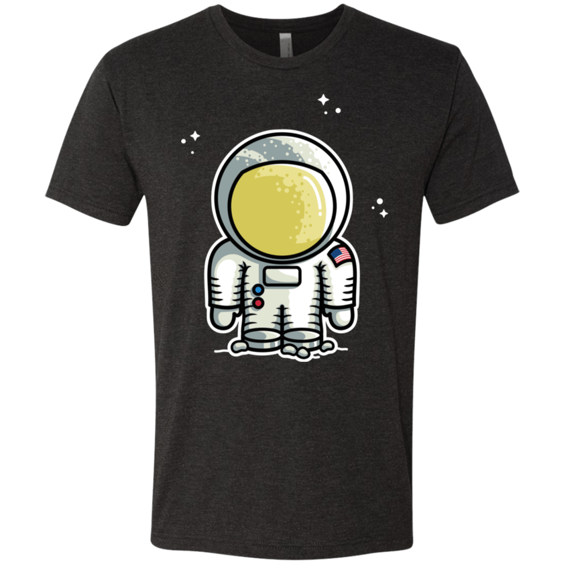 T-Shirts Vintage Black / S Cute Astronaut Men's Triblend T-Shirt