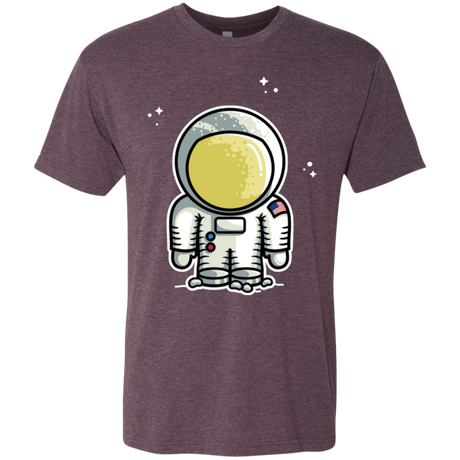 T-Shirts Vintage Purple / S Cute Astronaut Men's Triblend T-Shirt