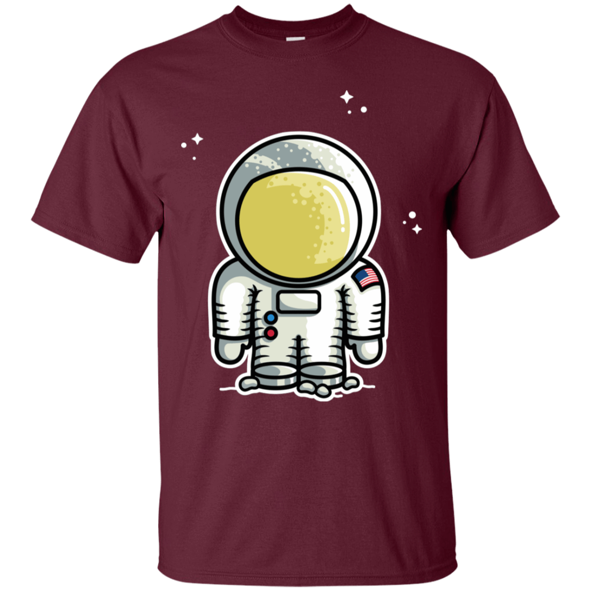 T-Shirts Maroon / S Cute Astronaut T-Shirt