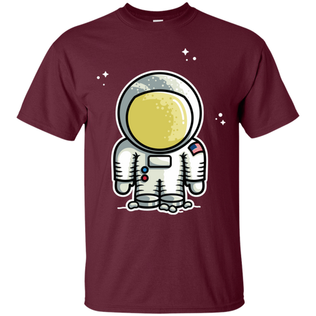 T-Shirts Maroon / S Cute Astronaut T-Shirt