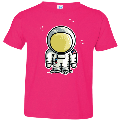 T-Shirts Hot Pink / 2T Cute Astronaut Toddler Premium T-Shirt