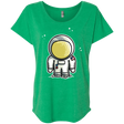 T-Shirts Envy / X-Small Cute Astronaut Triblend Dolman Sleeve
