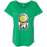 T-Shirts Envy / X-Small Cute Astronaut Triblend Dolman Sleeve