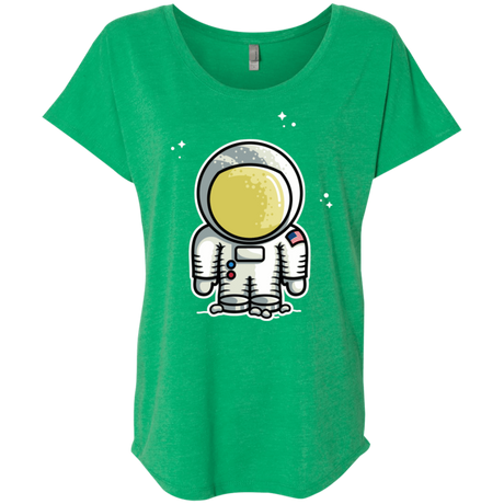 T-Shirts Envy / X-Small Cute Astronaut Triblend Dolman Sleeve