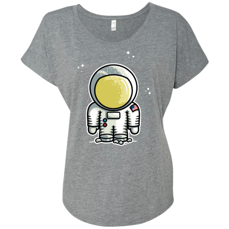 T-Shirts Premium Heather / X-Small Cute Astronaut Triblend Dolman Sleeve