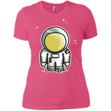 T-Shirts Hot Pink / X-Small Cute Astronaut Women's Premium T-Shirt
