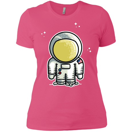 T-Shirts Hot Pink / X-Small Cute Astronaut Women's Premium T-Shirt