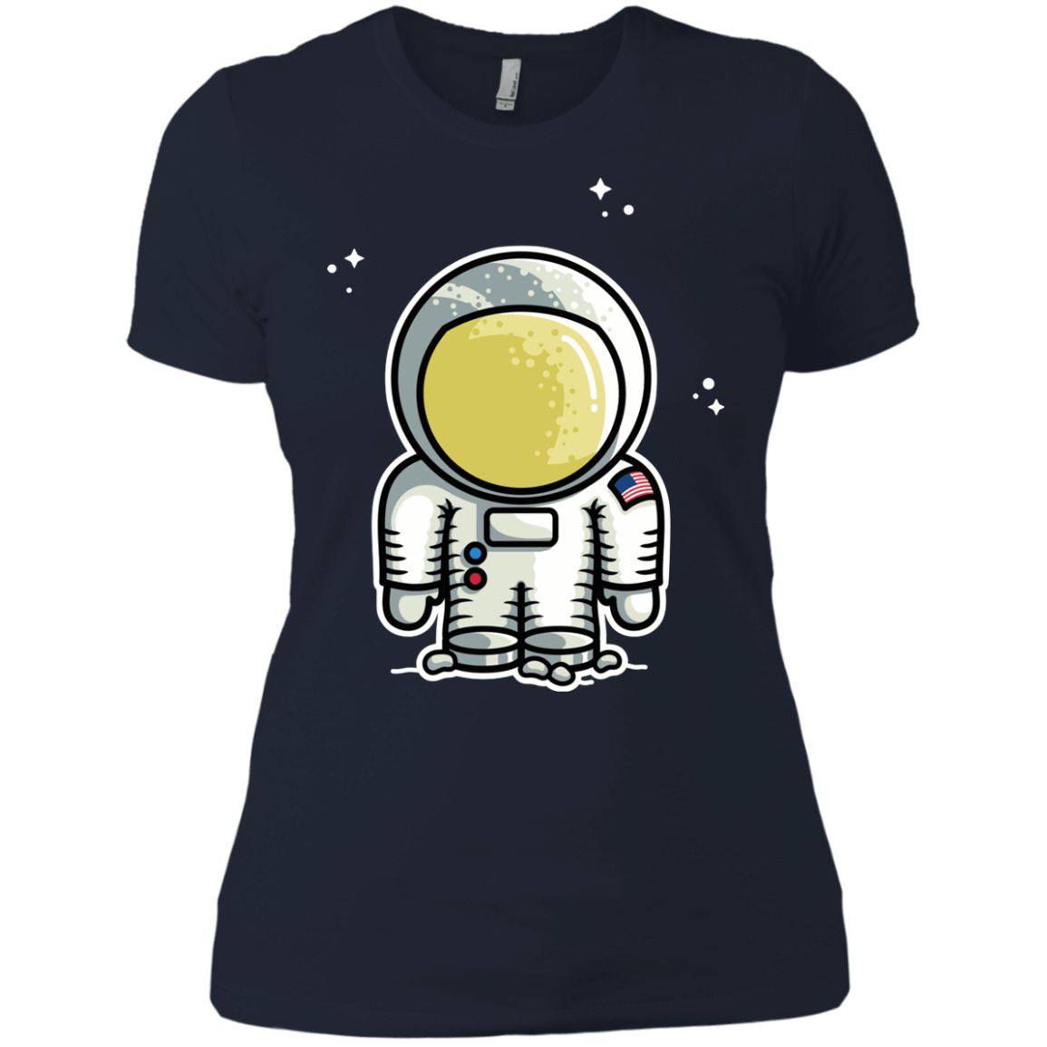 T-Shirts Midnight Navy / X-Small Cute Astronaut Women's Premium T-Shirt