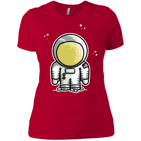T-Shirts Red / X-Small Cute Astronaut Women's Premium T-Shirt