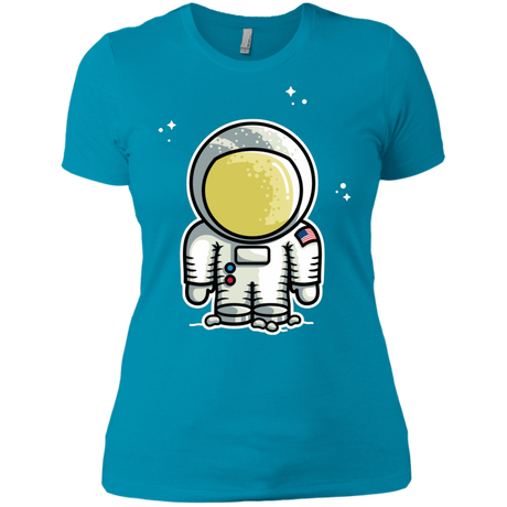 T-Shirts Turquoise / X-Small Cute Astronaut Women's Premium T-Shirt
