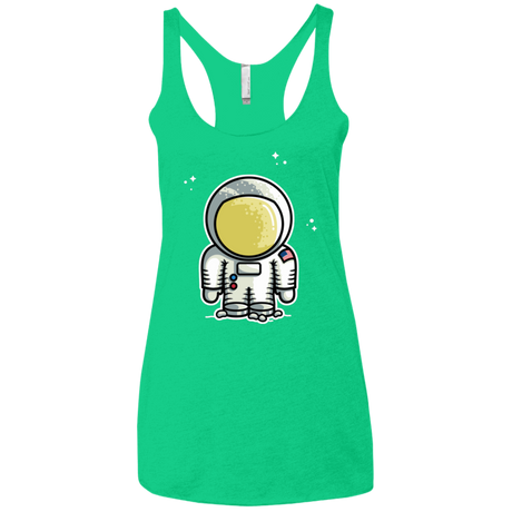 T-Shirts Envy / X-Small Cute Astronaut Women's Triblend Racerback Tank