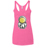 T-Shirts Vintage Pink / X-Small Cute Astronaut Women's Triblend Racerback Tank