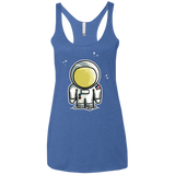 T-Shirts Vintage Royal / X-Small Cute Astronaut Women's Triblend Racerback Tank
