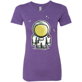 T-Shirts Purple Rush / S Cute Astronaut Women's Triblend T-Shirt