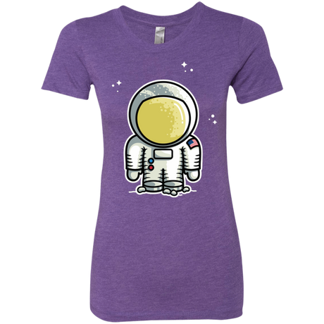 T-Shirts Purple Rush / S Cute Astronaut Women's Triblend T-Shirt