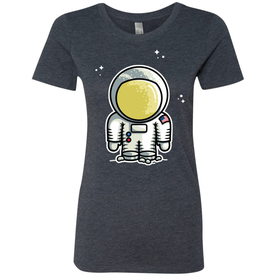 T-Shirts Vintage Navy / S Cute Astronaut Women's Triblend T-Shirt