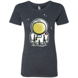 T-Shirts Vintage Navy / S Cute Astronaut Women's Triblend T-Shirt