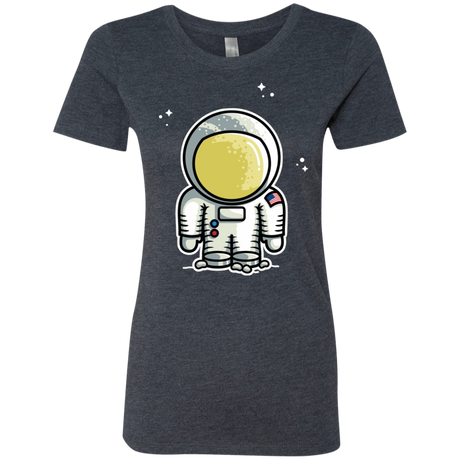 T-Shirts Vintage Navy / S Cute Astronaut Women's Triblend T-Shirt