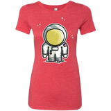 T-Shirts Vintage Red / S Cute Astronaut Women's Triblend T-Shirt