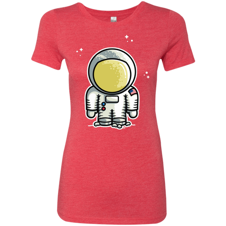 T-Shirts Vintage Red / S Cute Astronaut Women's Triblend T-Shirt