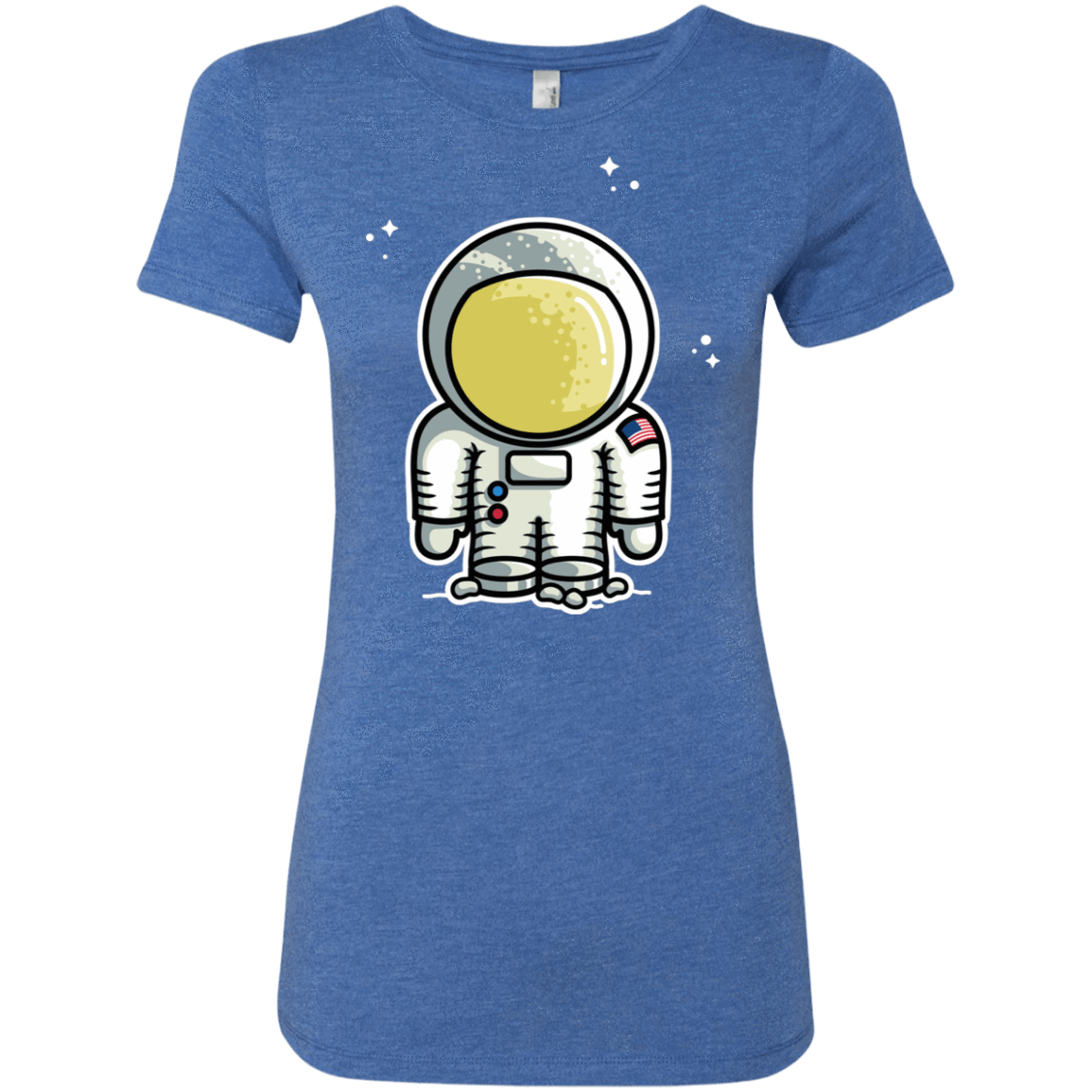 T-Shirts Vintage Royal / S Cute Astronaut Women's Triblend T-Shirt