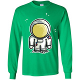 T-Shirts Irish Green / YS Cute Astronaut Youth Long Sleeve T-Shirt