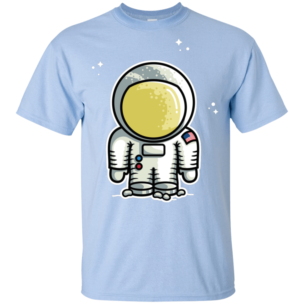 T-Shirts Light Blue / YXS Cute Astronaut Youth T-Shirt