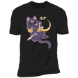 T-Shirts Black / X-Small Cute Cat Anime Men's Premium T-Shirt