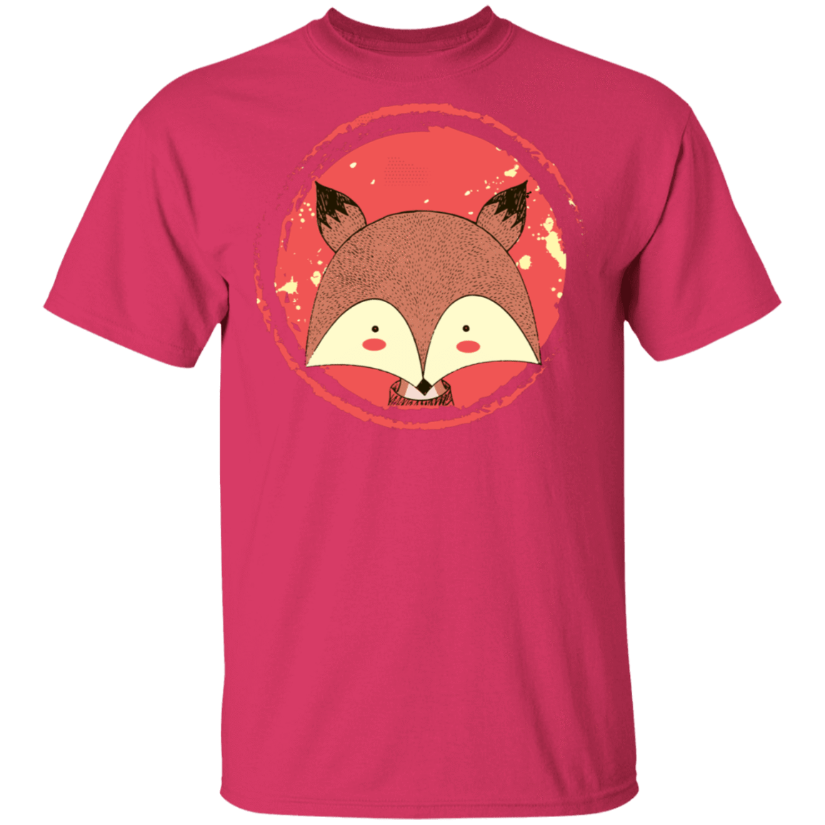 T-Shirts Heliconia / S Cute Fox T-Shirt