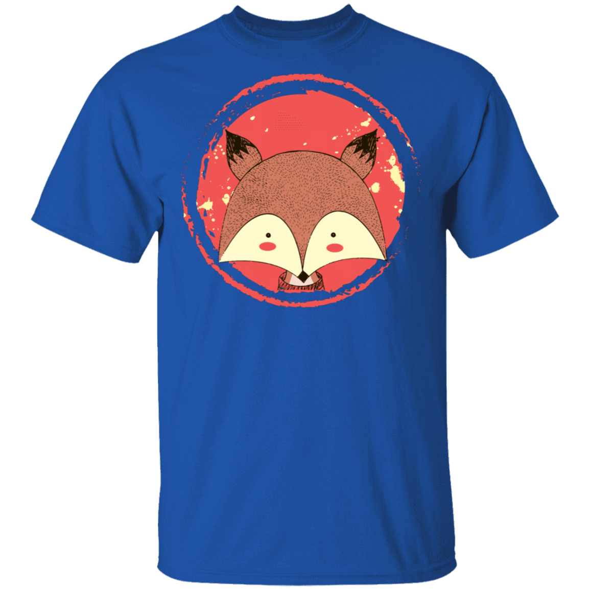 T-Shirts Royal / S Cute Fox T-Shirt