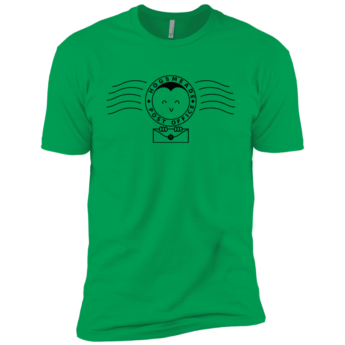 T-Shirts Kelly Green / YXS Cute Hogsmeade Post Office Stamp Boys Premium T-Shirt