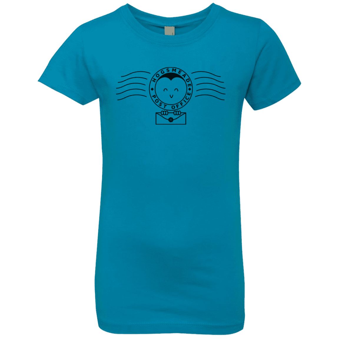 T-Shirts Turquoise / YXS Cute Hogsmeade Post Office Stamp Girls Premium T-Shirt