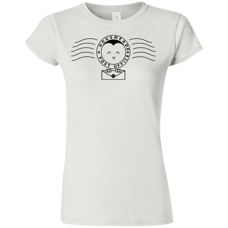 T-Shirts White / S Cute Hogsmeade Post Office Stamp Junior Slimmer-Fit T-Shirt