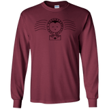 T-Shirts Maroon / S Cute Hogsmeade Post Office Stamp Men's Long Sleeve T-Shirt