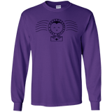 T-Shirts Purple / S Cute Hogsmeade Post Office Stamp Men's Long Sleeve T-Shirt