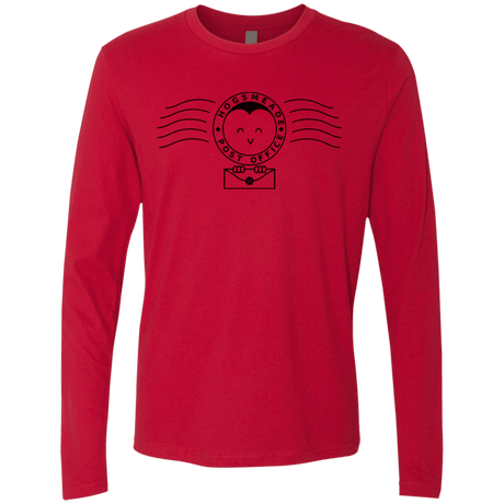 T-Shirts Red / S Cute Hogsmeade Post Office Stamp Men's Premium Long Sleeve