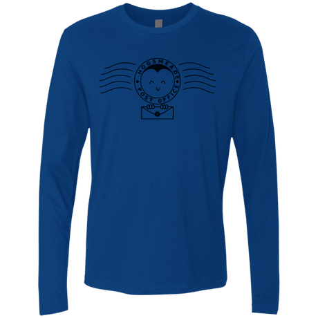 T-Shirts Royal / S Cute Hogsmeade Post Office Stamp Men's Premium Long Sleeve