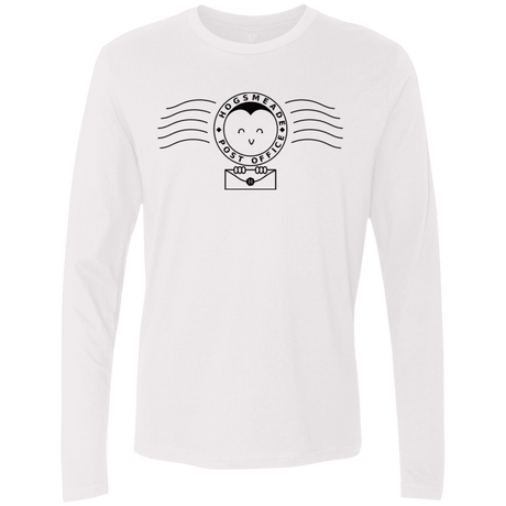 T-Shirts White / S Cute Hogsmeade Post Office Stamp Men's Premium Long Sleeve