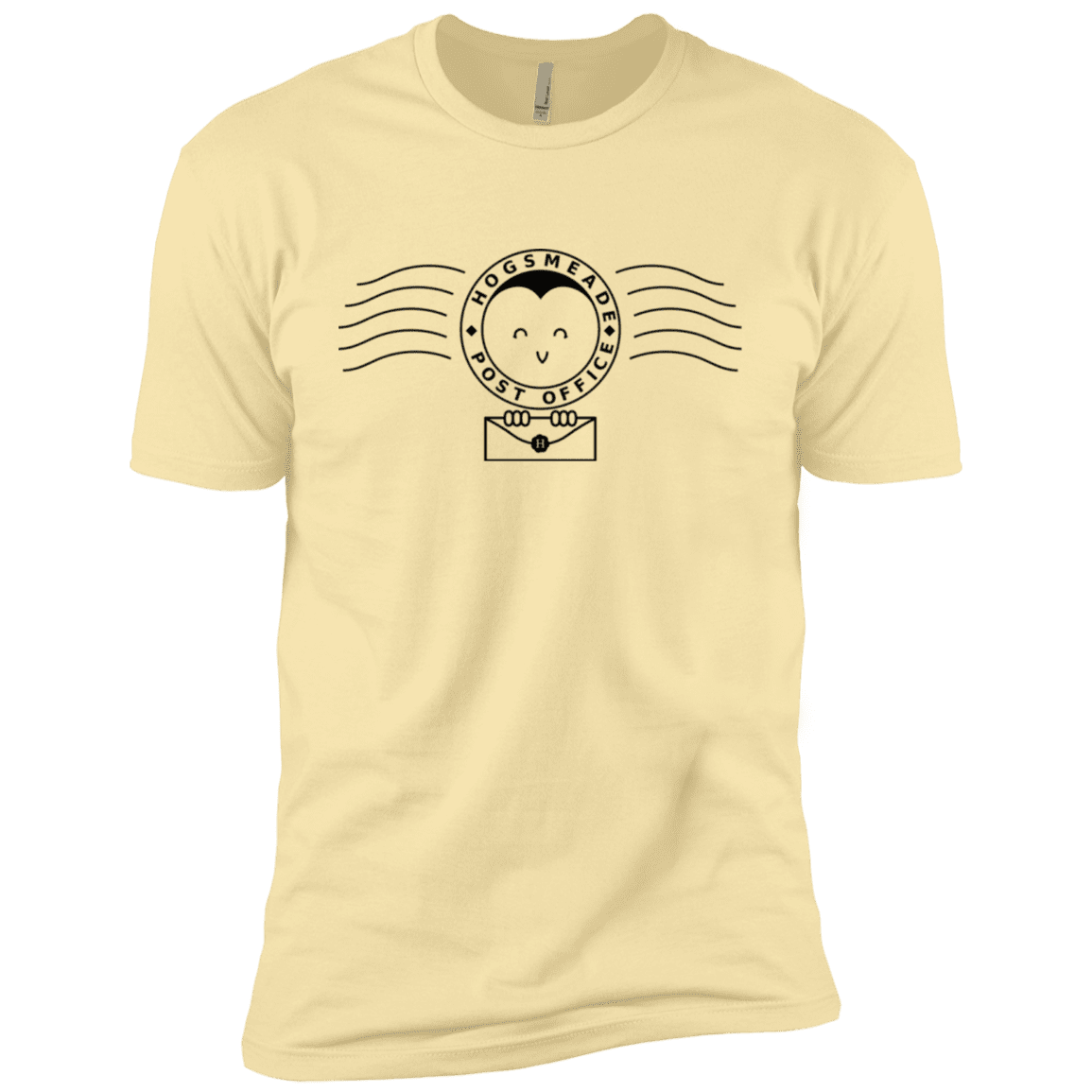 T-Shirts Banana Cream / X-Small Cute Hogsmeade Post Office Stamp Men's Premium T-Shirt