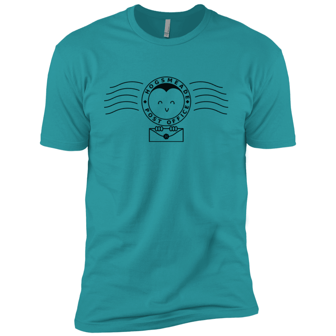 T-Shirts Tahiti Blue / X-Small Cute Hogsmeade Post Office Stamp Men's Premium T-Shirt